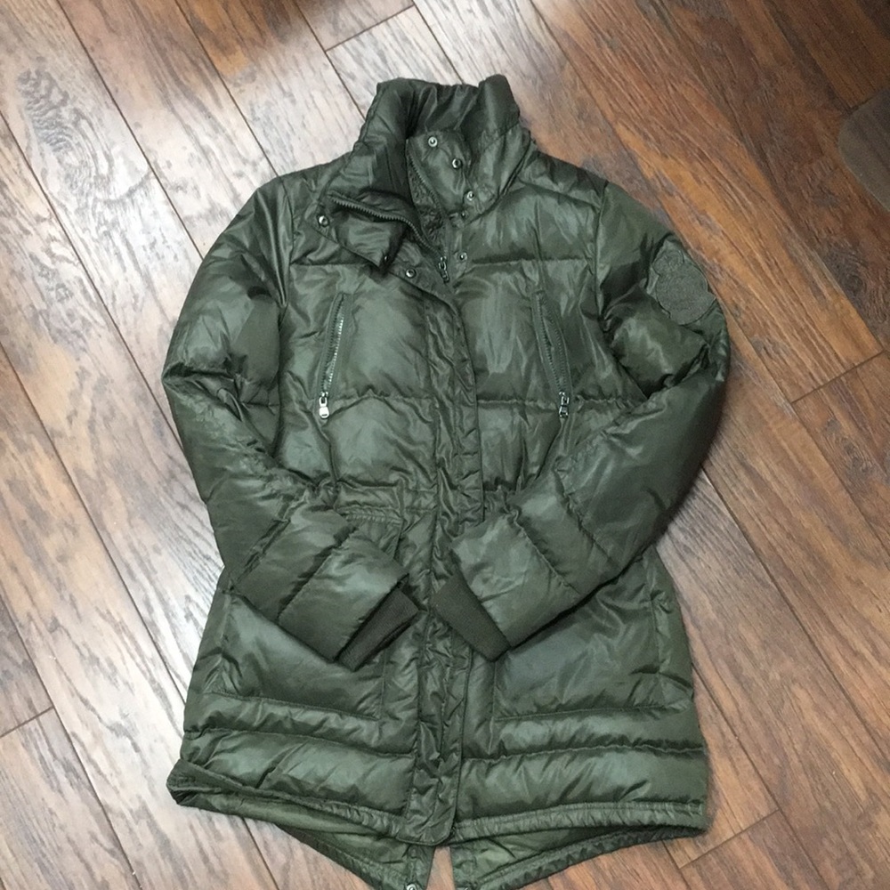 Ralph Lauren Medium Olive Green Puff Jacket